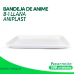 BANDEJA DE ANIME B-1 LLANA ANIPLAST 500 un