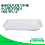BANDEJA DE ANIME B-2 PROFUNDA MULTIPLAST 500 un