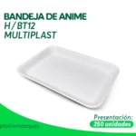 BANDEJA DE ANIME H / BT12 MULTIPLAST 250 un