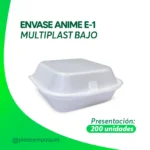 ENVASE ANIME E-1 MULTIPLAST 200 un BAJO