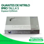 GUANTES DE NITRILO IPRO TALLA S 100 un