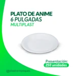 PLATO DE ANIME 6 PULGADAS MULTIPLAST 250 un