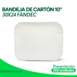 Bandeja de cartón 10 pulgadas marca FANDEC