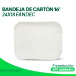 Bandeja de carton 16 pulgadas marca FANDEC