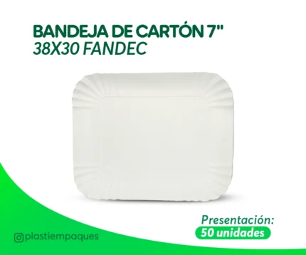 Bandeja de carton 7 pulgadas