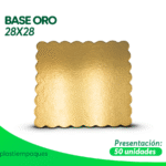 Base oro 28x28 para repostería