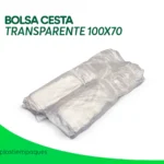 BOLSA CESTA TRANSPARENTE 100X70