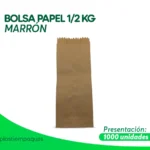 BOLSA PAPEL 1/2 KG MARRON 1000 UNI