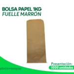 BOLSA PAPEL 1KG FUELLE MARRON 1000 UNI