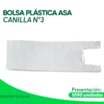 BOLSA PLÁSTICA ASA CANILLA N°3 1000 UNI