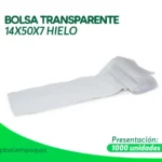 BOLSA TRANSPARENTE 14X50X7 HIELO 1000 UNI