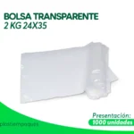 BOLSA TRANSPARENTE 2 KG 24X35 1000 UNI