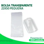 BOLSA TRANSPARENTE 22X50 PEQUEÑA 1000 UNI