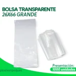 BOLSA TRANSPARENTE 26X66 GRANDE 1000 UNI