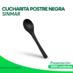 CUCHARITA POSTRE NEGRA 1000 un SINMAR
