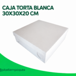 CAJA TORTA BLANCA 30X30X20 CM