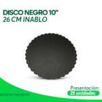 DISCO NEGRO 10" 26 CM 50 un