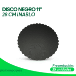 DISCO NEGRO 11" 28 CM 25 un INABLO
