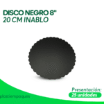 DISCO NEGRO 8" 20 CM 25 un INABLO