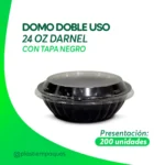 DOMO DOBLE USO 24oz DARNEL 200 UNI CON TAPA NEGRO