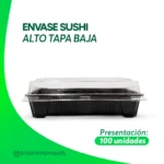 ENVASE SUSHI ALTA TAPA BAJA 100 UNI