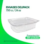 ENVASES DELIPACK 750 cc / 24 oz 250 UNI