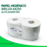 PAPEL HIGIENICO ALTO DIAMETRO BRILUX 4X250