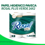 PAPEL HIGIENICO PAVECA ROSAL PLUS VERDE 24X2