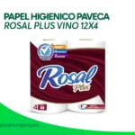 PAPEL HIGIENICO PAVECA ROSAL PLUS VINO 12X4