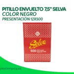 PITILLO ENVUELTO 7,5" SELVA COLOR NEGRO PRESENTACIÓN 12X500