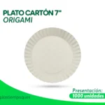 PLATO CARTON 7" 1000 un ORIGAMI
