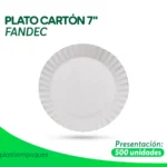 PLATO CARTON 7" 500 un FANDEC