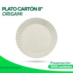 PLATO CARTON 8" 1000 un ORIGAMI