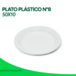 PLATO PLÁSTICO N°8 50X10