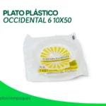 PLATO PLÁSTICO OCCIDENTAL 6 10X50