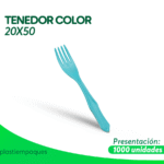 TENEDOR COLOR 20X50 1000 un