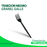 TENEDOR NEGRO GRANEL 1000 un GALLE