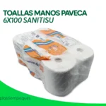 TOALLAS MANOS PAVECA 6X100 SANITISU
