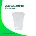 VASO LLANO N° 127 20x50 360cc