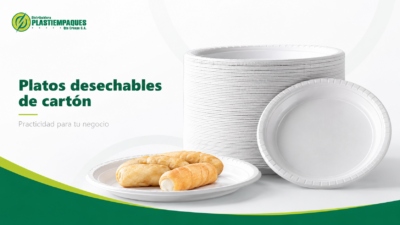 Platos desechables de cartón