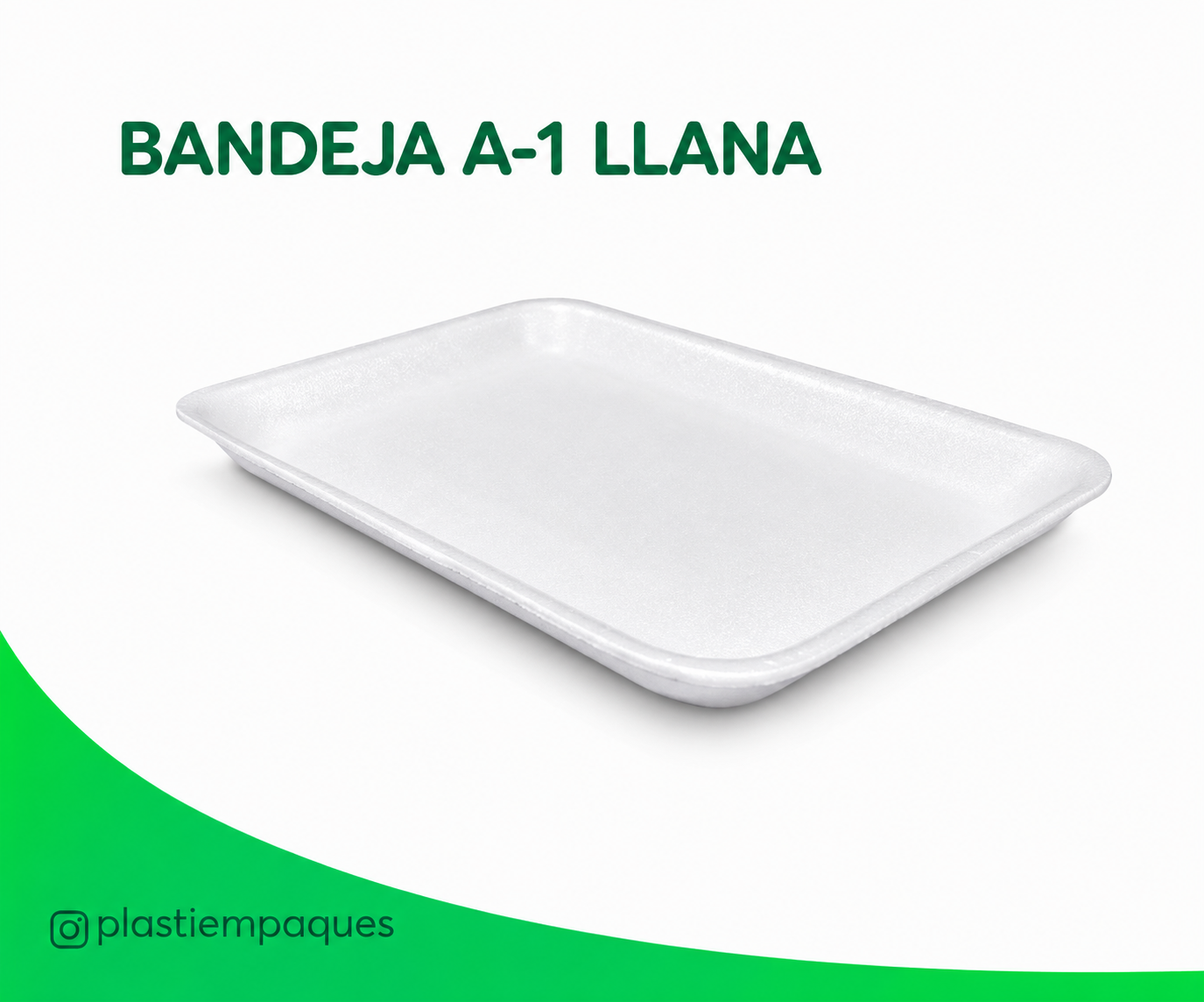 BANDEJA-A-1-LLANA-1-1 BANDEJA A-1 LLANA 500 Unds MULTIPLAST - Imagen 1