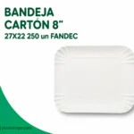BANDEJA CARTON 8" 27X22 250 un FANDEC