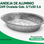 BANDEJA 6249 Ovalada Gde. S/Tx50 5.6