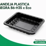 BANDEJA PLASTICA NEGRA B6-H35 x Eco