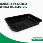 BANDEJA PLASTICA NEGRA B6-H45 x Eco