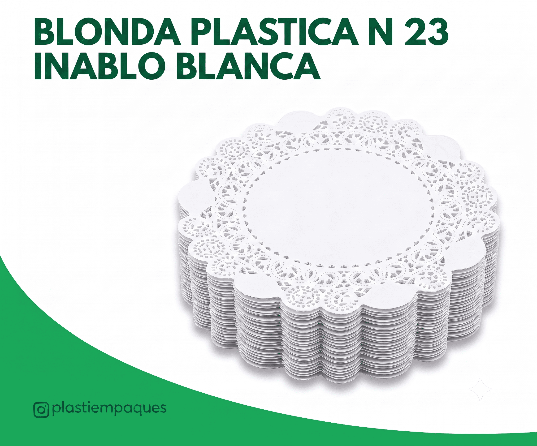 BLONDA-PLASTICA-N-23-INABLO-BLANCA BLONDA PLASTICA N 23 INABLO BLANCA - Imagen 1