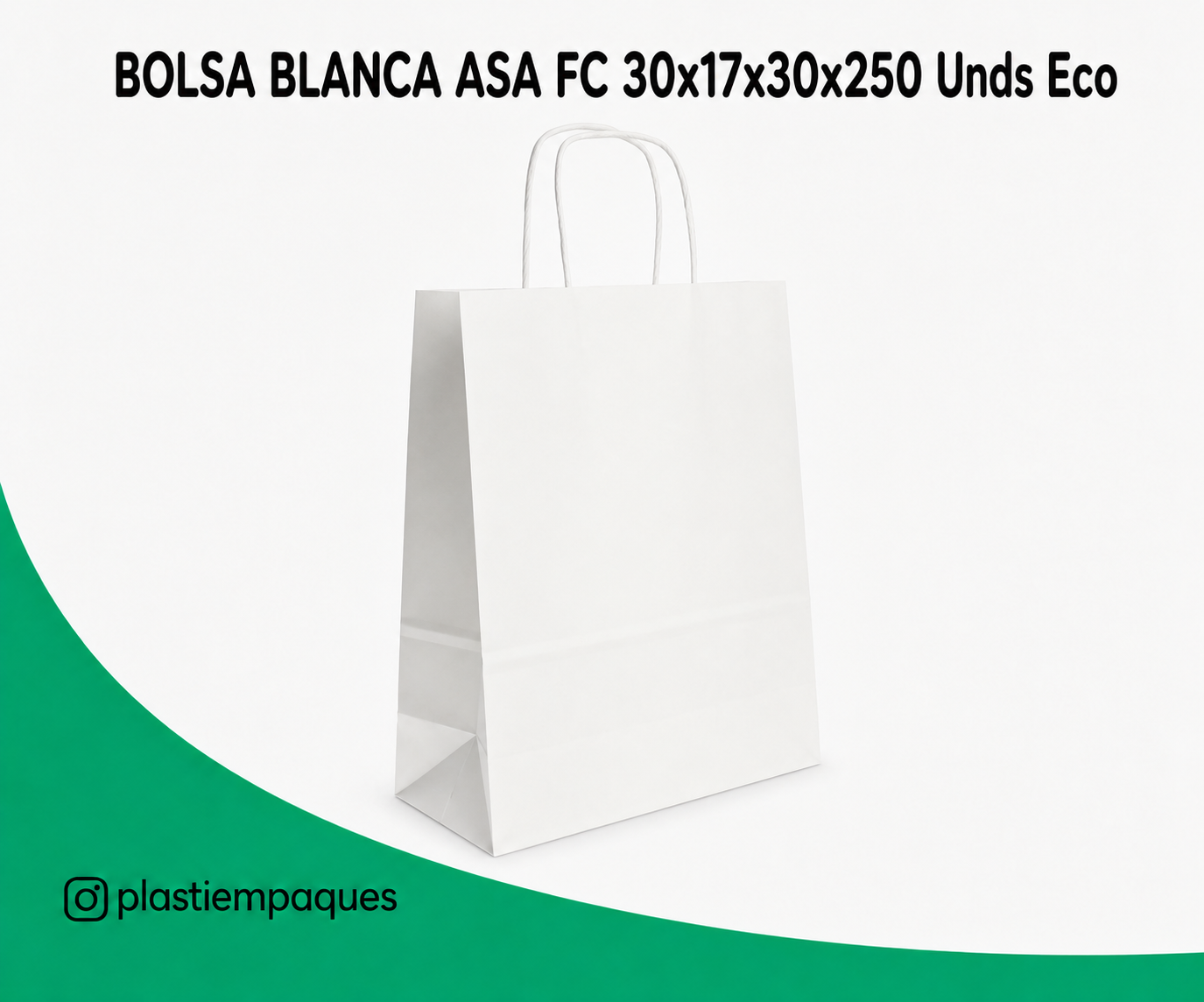 BOLSA-BLANCA-ASA-FC-30x17x30x250-Unds-Eco BOLSA BLANCA ASA F/C 30x17x30x250 Unds Eco - Imagen 1