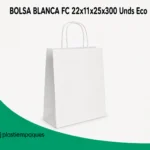 BOLSA BLANCA FC 22x11x25x300 Unds Eco