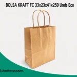 BOLSA KRAFT FC 33x23x41x250 Unds Eco