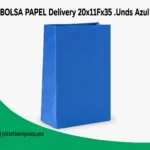 BOLSA PAPEL Delivery 20x11Fx35 .Unds Azul